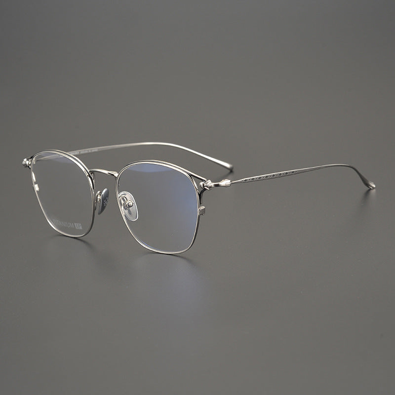 Handmade minimalist pure titanium fashion glasses