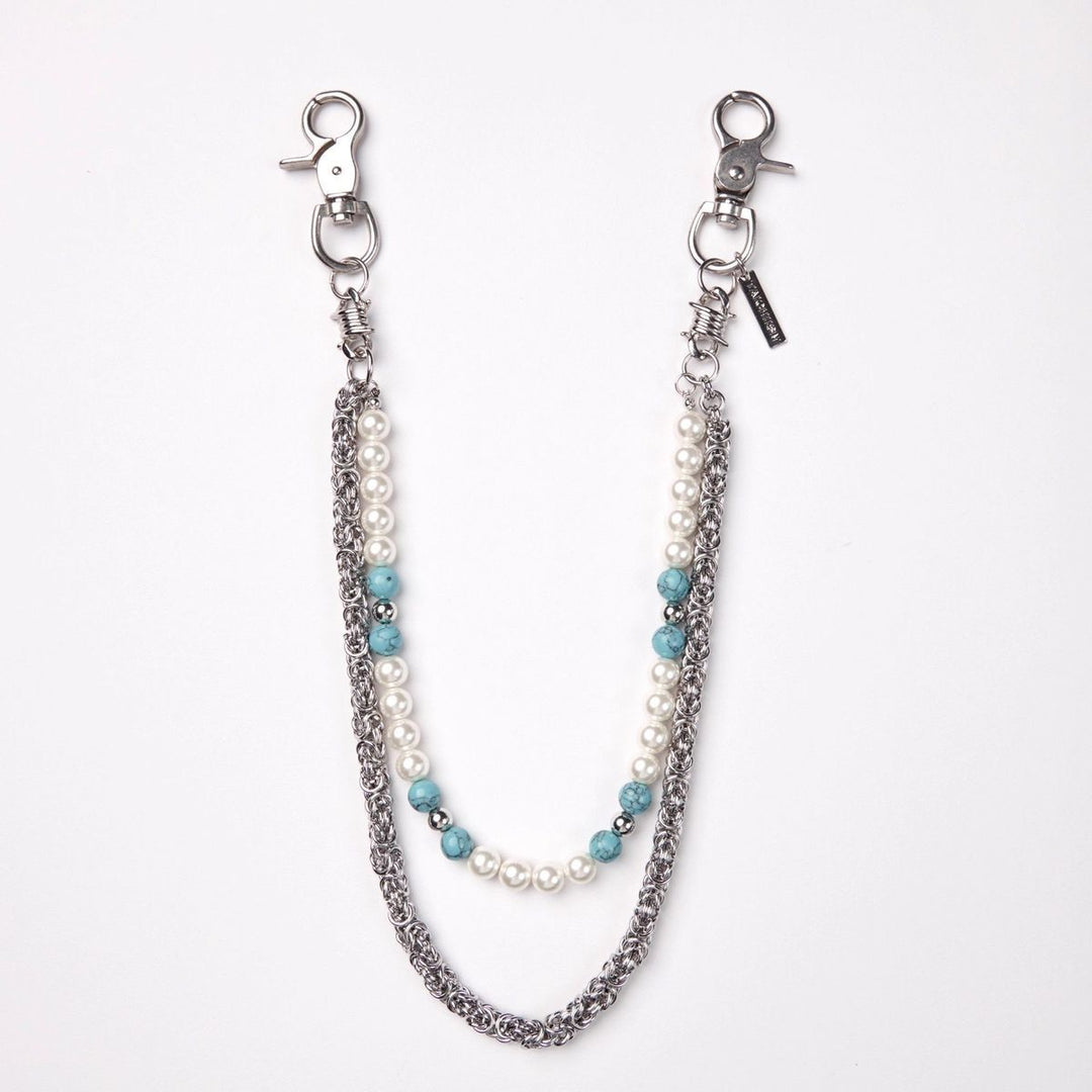 Pearl & Turquoise Jeans Chain