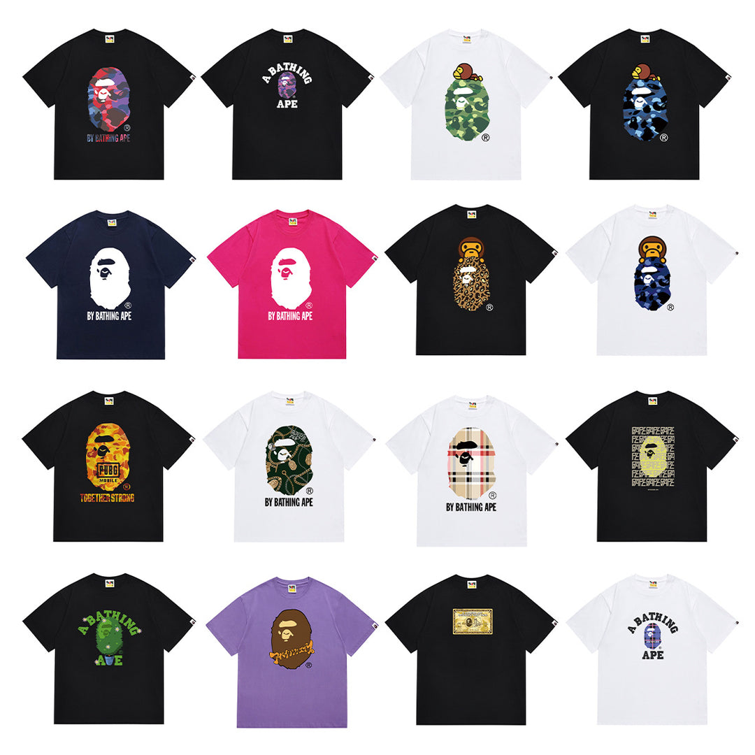 BAPE Summer Camouflage Ape Head Short-Sleeve T-Shirt