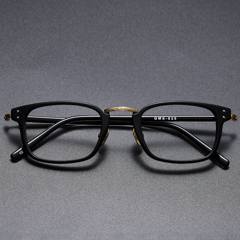 Small square retro eyeglass frames
