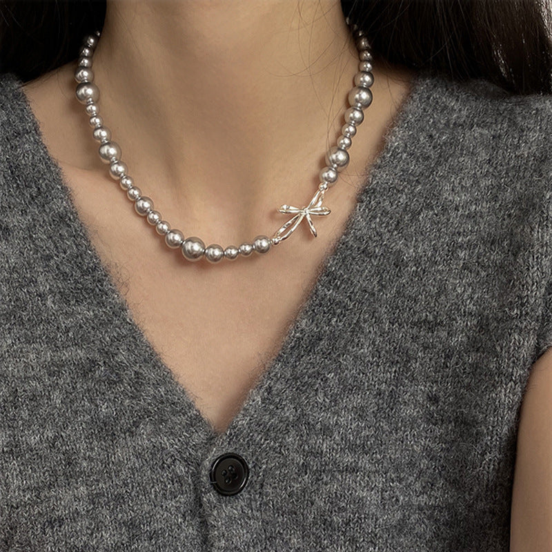 rozenkransketting Strikknoop onregelmatige parelketting