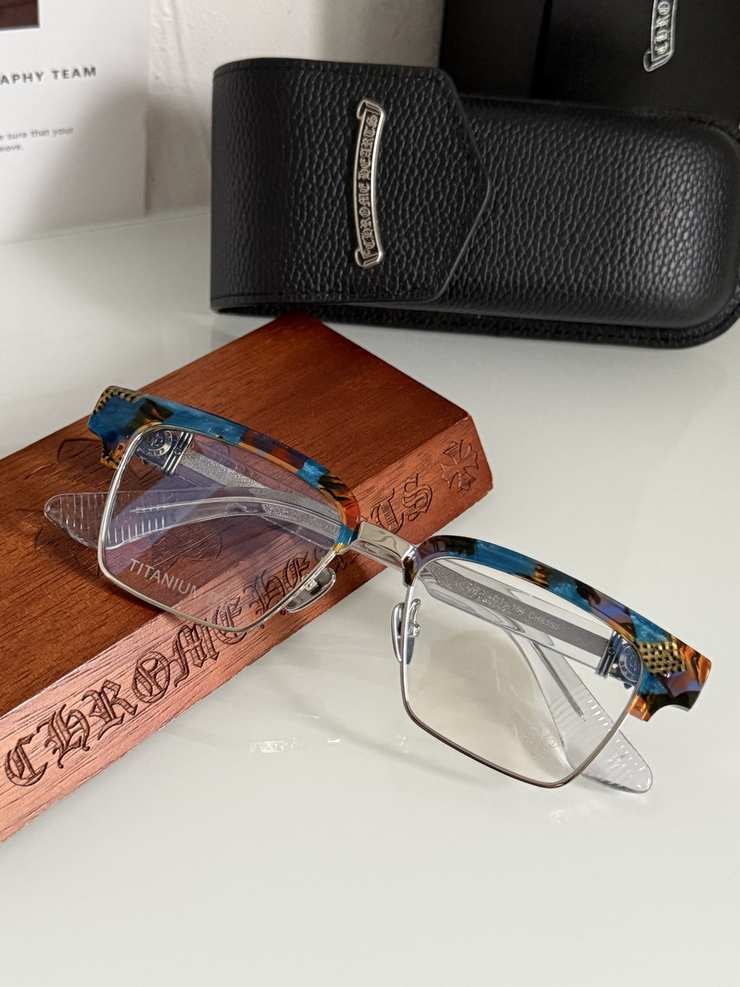 Chrome Hearts Heavy Industries Business Titanium Frame Eyeglasses