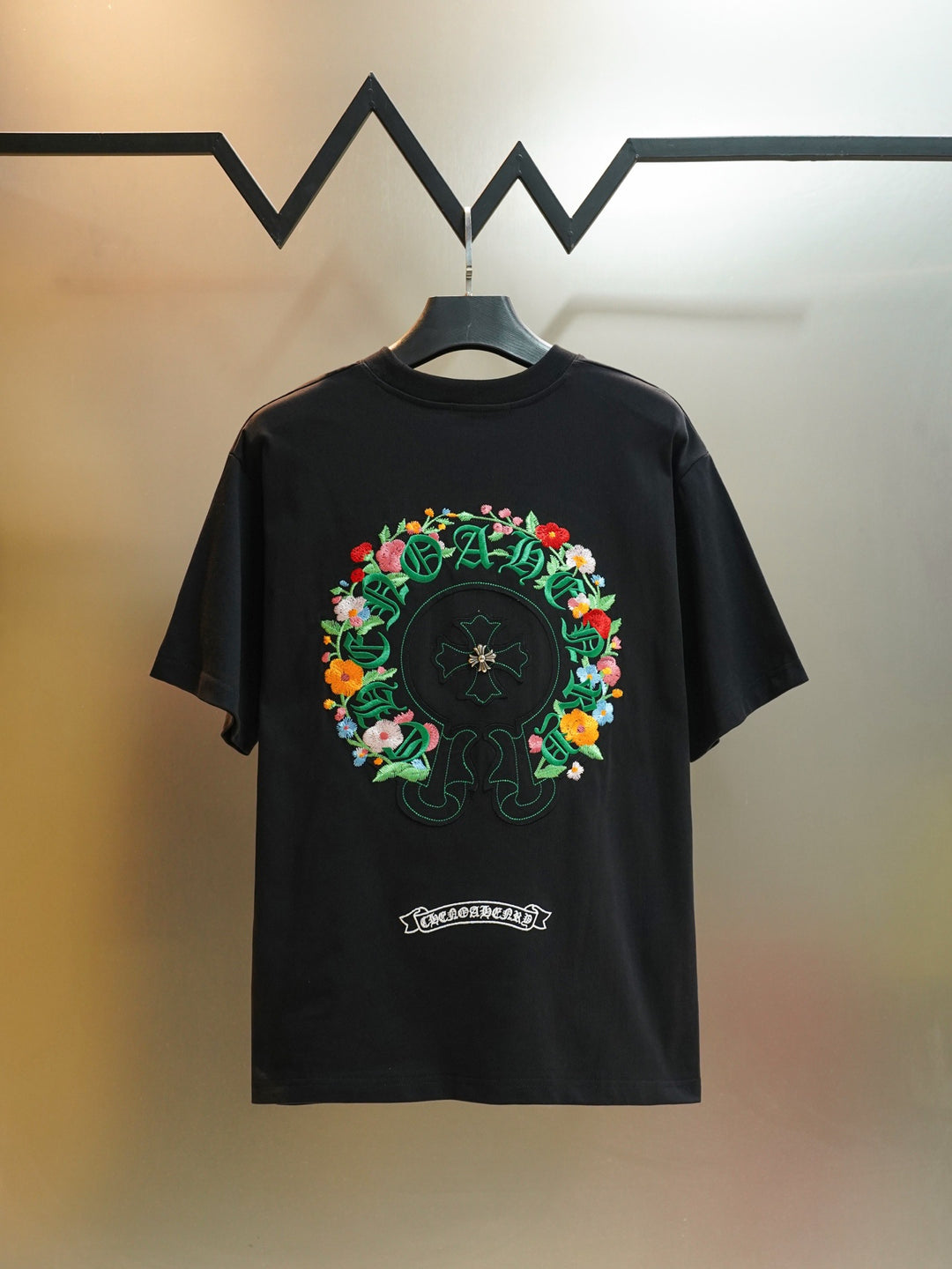 Chrome Hearts Colorful Tree Planting Garden Embroidery T-Shirt
