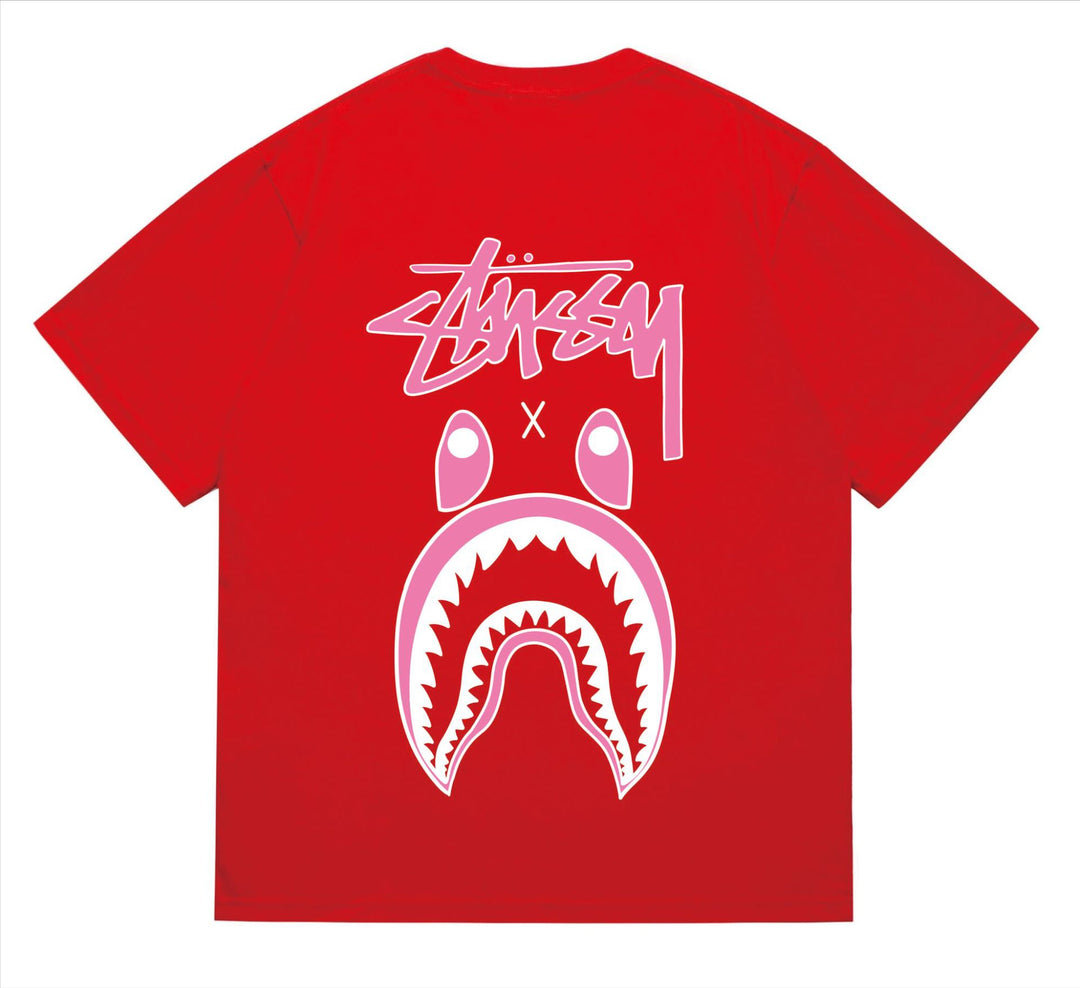 BAPE loose fit short-sleeved letter print t-shirt