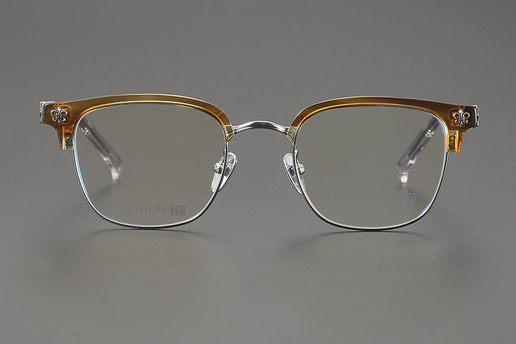 Chrome Hearts Hand-Engraved Vintage Browline Eyeglasses