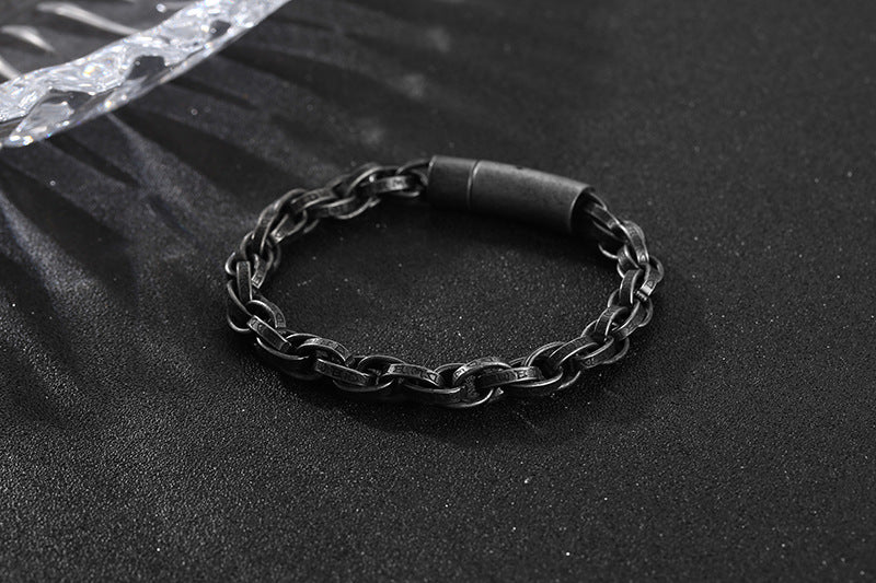Retro Distressed Handmade Braided Twist Bracelet