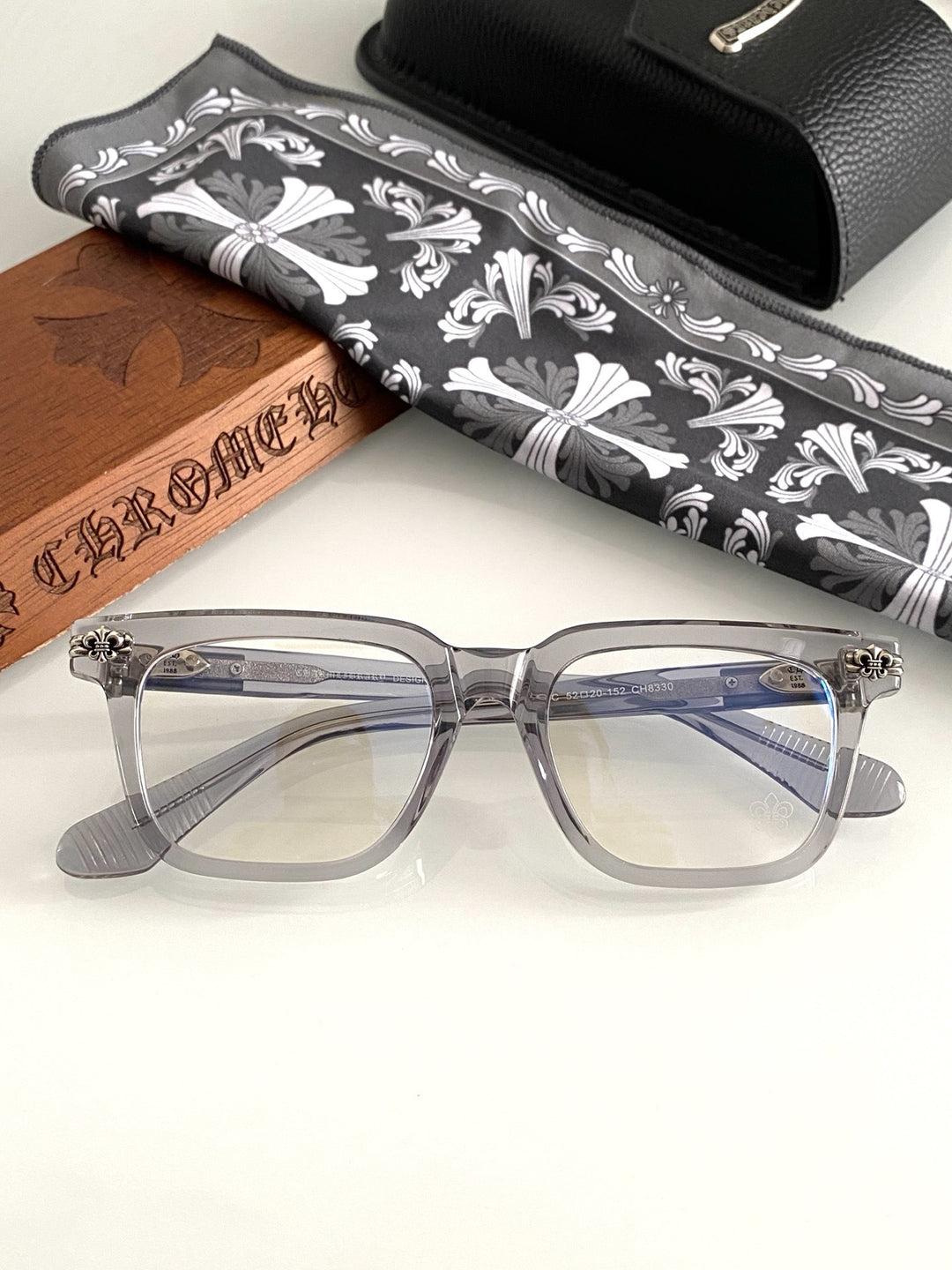 Chrome Hearts hand polished and manufactured glasses