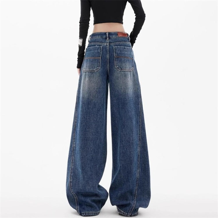 High-Waisted, Loose Fit, Slimming, Floor-Length Wide-Leg Pants