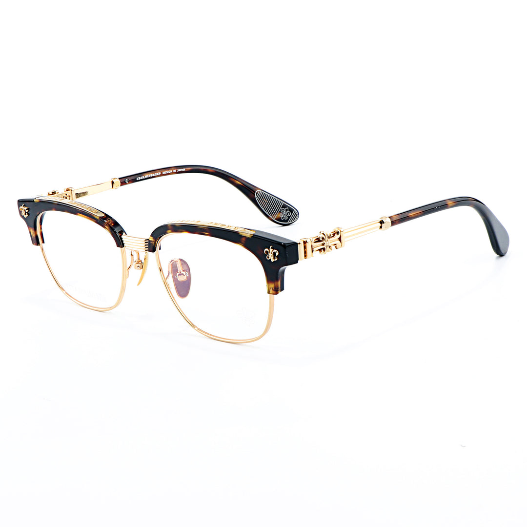 Chrome Hearts Chic Understated Luxury Style Half-Rim Glasses
