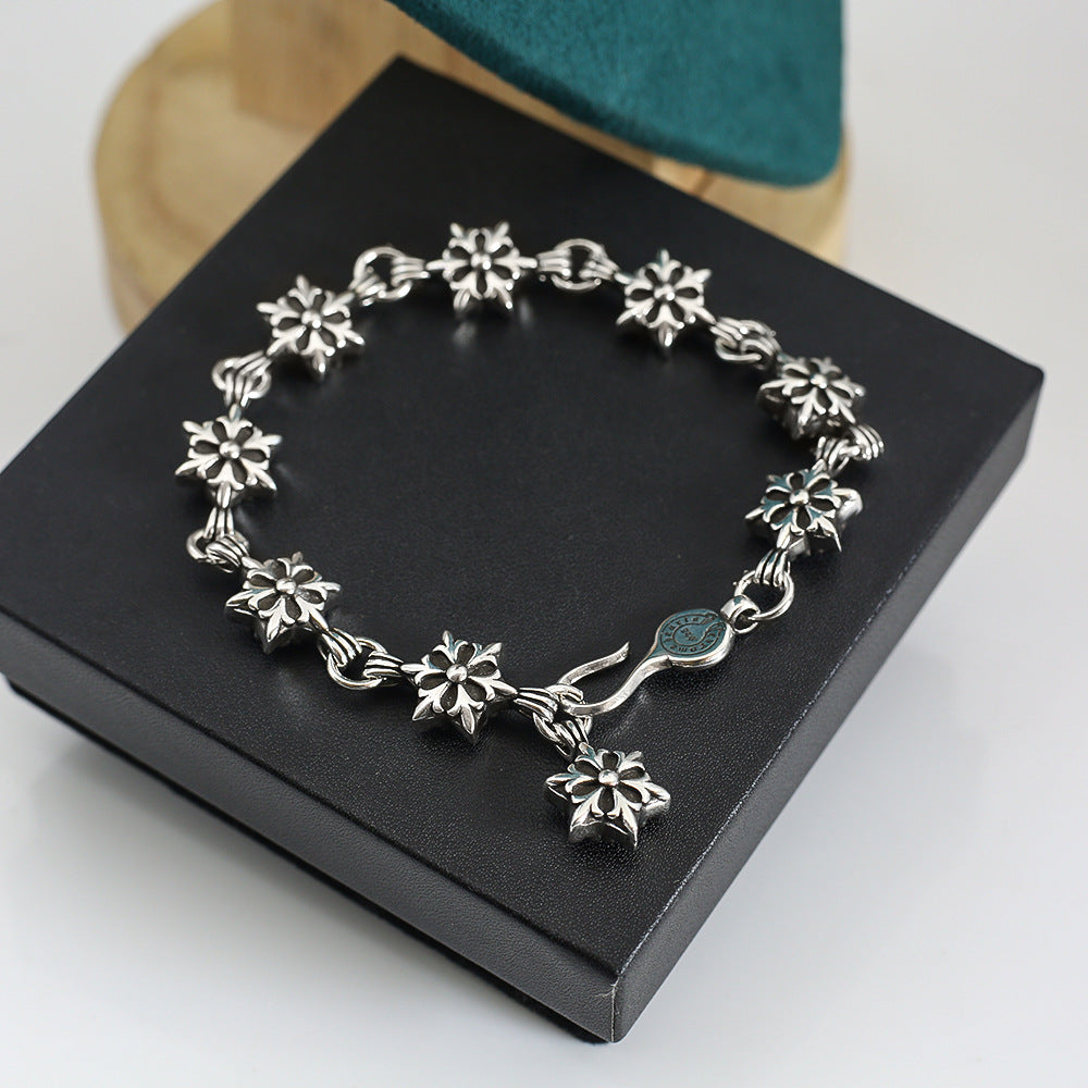 Retro six-pointed star stitching bracelet