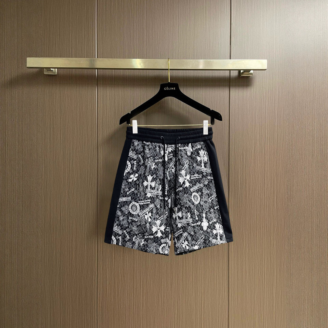 Chrome Hearts horseshoe cross breathable casual shorts
