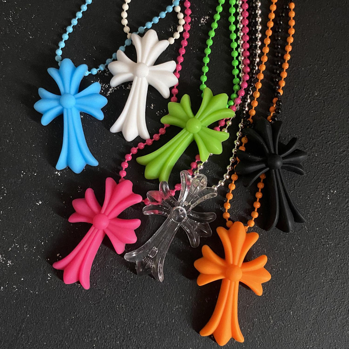 Chrome Hearts colorful necklace