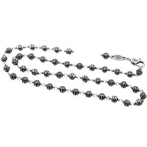 chrome hearts round bead necklace