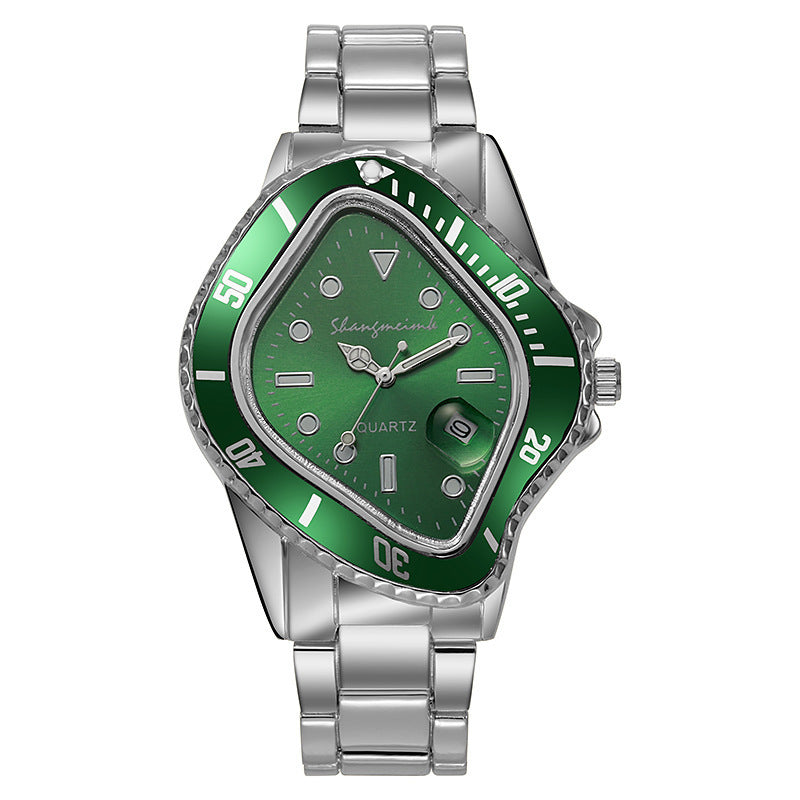 Twisted Submariner Alloy Steel Strap Quartz Watch