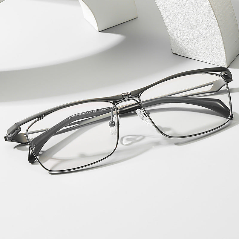 Flip-Up Business Full-Rim Eyeglasses Frame