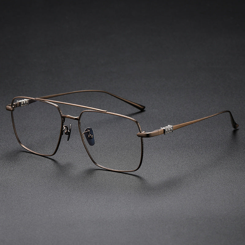 Chrome Hearts large-frame double-bridge eyeglasses