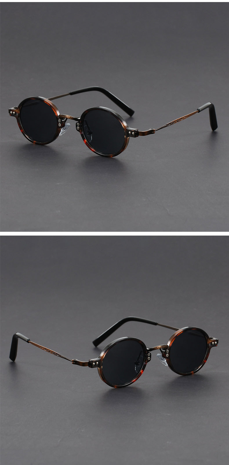 Japanese-style craftsmanship small round sunglasses