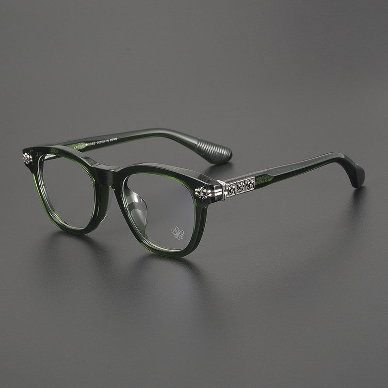 Chrome Hearts- Retro Black Frame Glasses