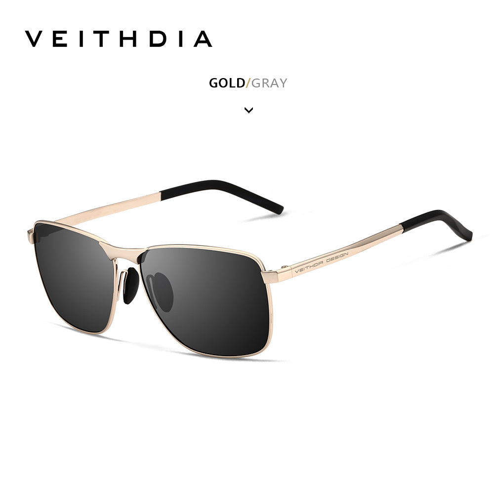 Laser-etchable men's polarized anti-UV sunglasses