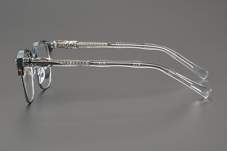 Chrome Hearts Hand-Engraved Vintage Browline Eyeglasses