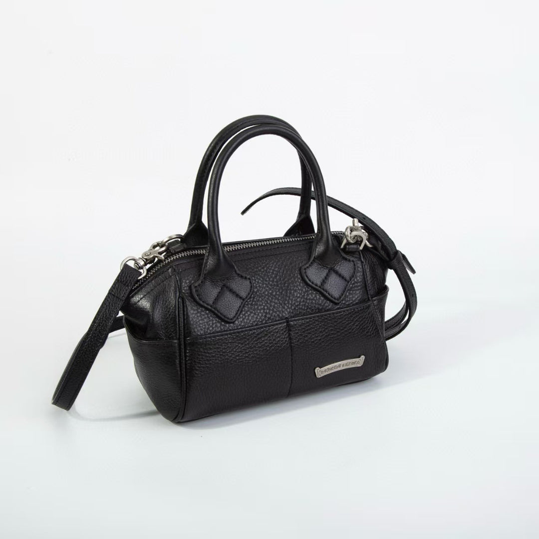 Chrome Hearts bowling tote bag, genuine leather.