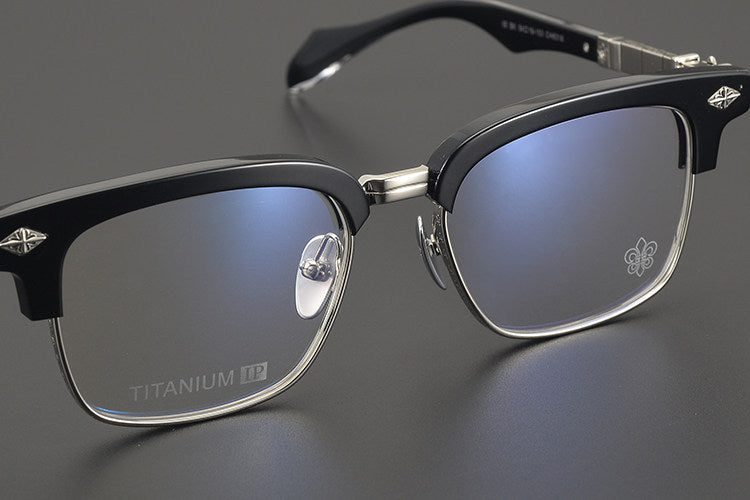 Chrome Hearts Hand-Carved Business Eyeglasses