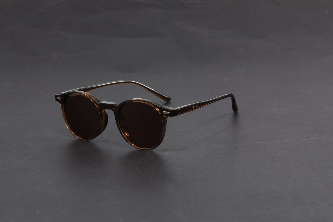 Retro Oval Frame black UV400 protection sunglasses