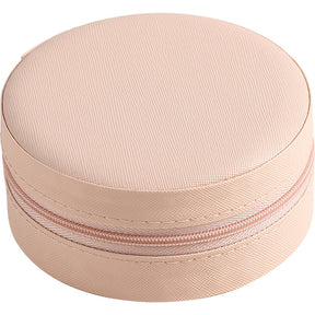 Round simple and compact jewelry Box