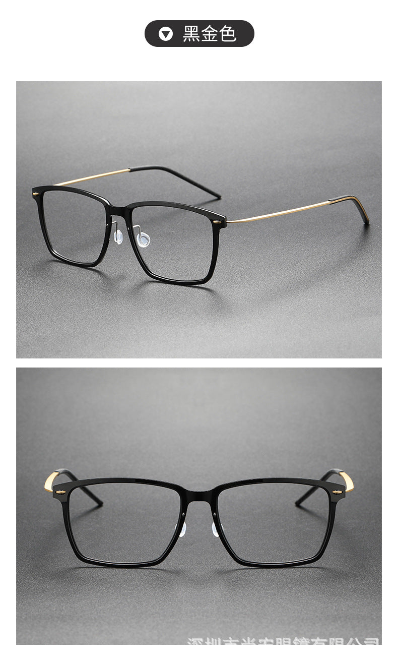 Slimming nylon frames pure titanium glasses