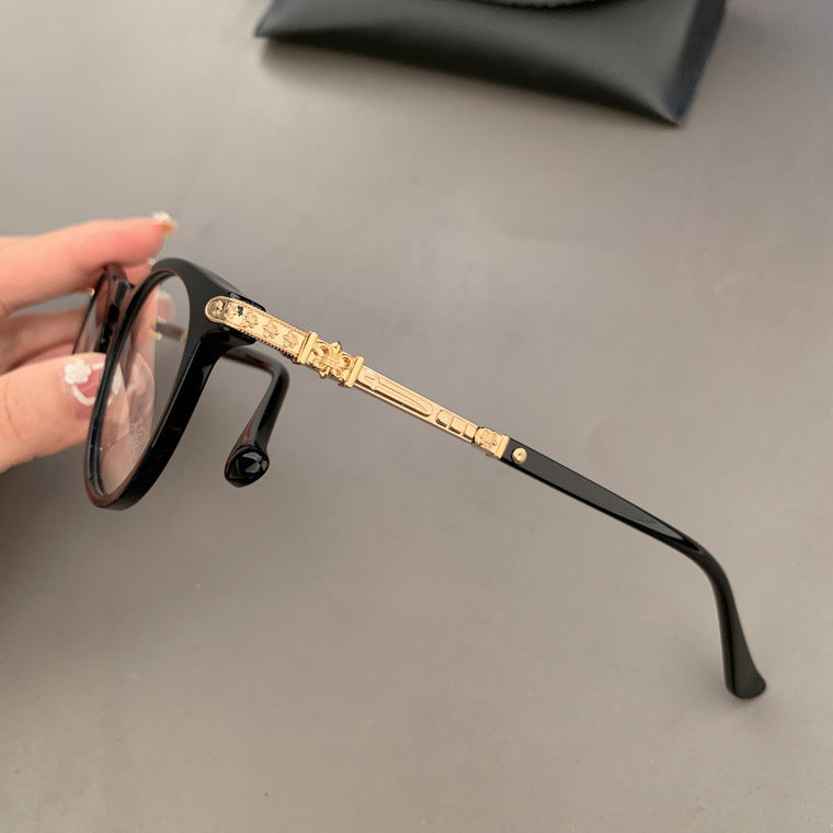 Chrome Hearts retro large frame versatile glasses
