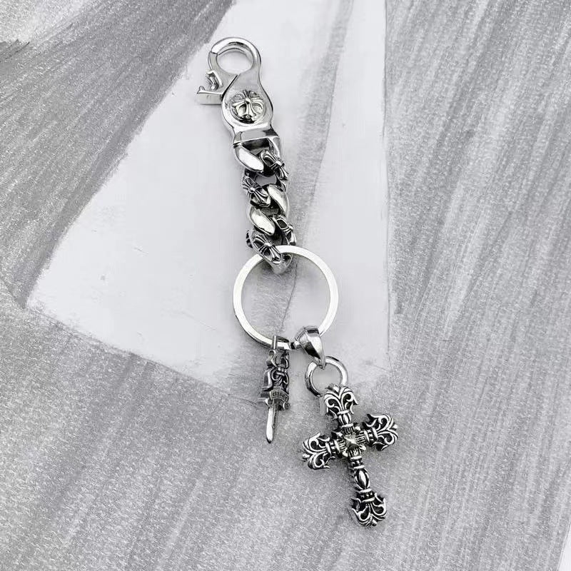 chrome hearts keychain bag chain