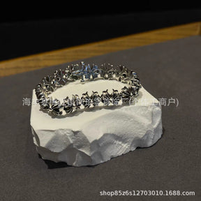 chrome hearts crusader flower bracelet