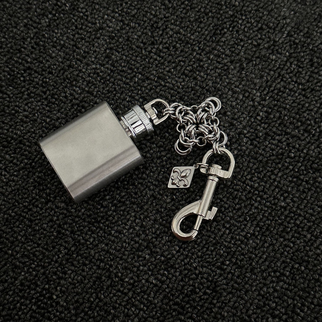 Chainmail Flask Mini Flask Keychain