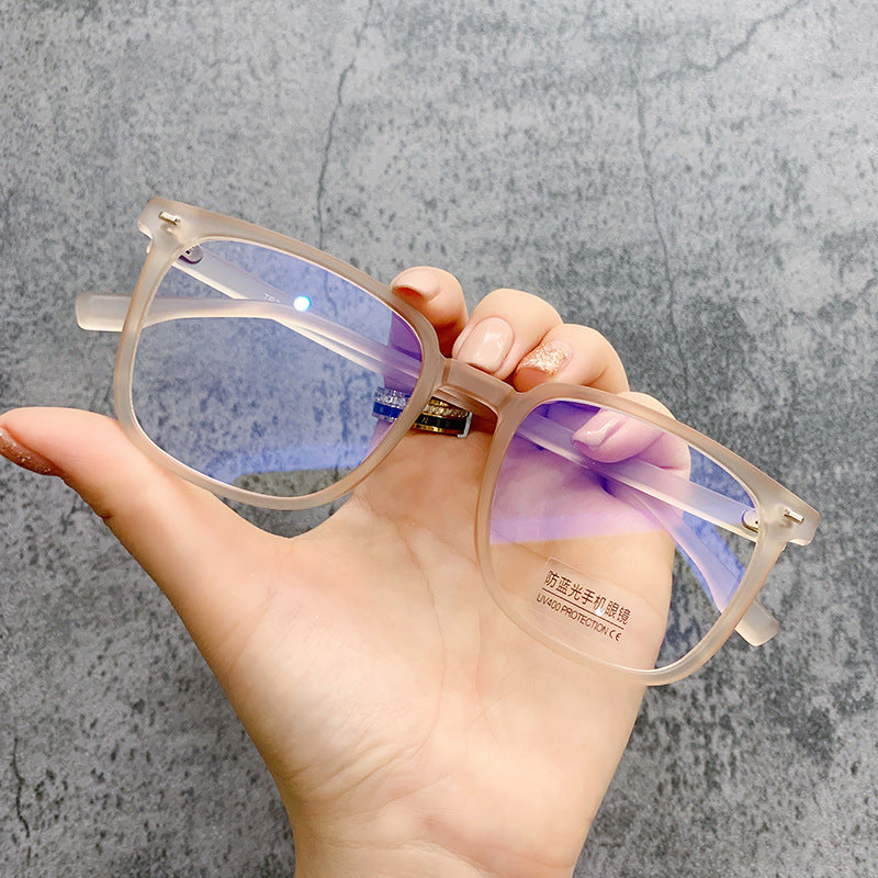 Black square frame TR90 eyeglasses frame