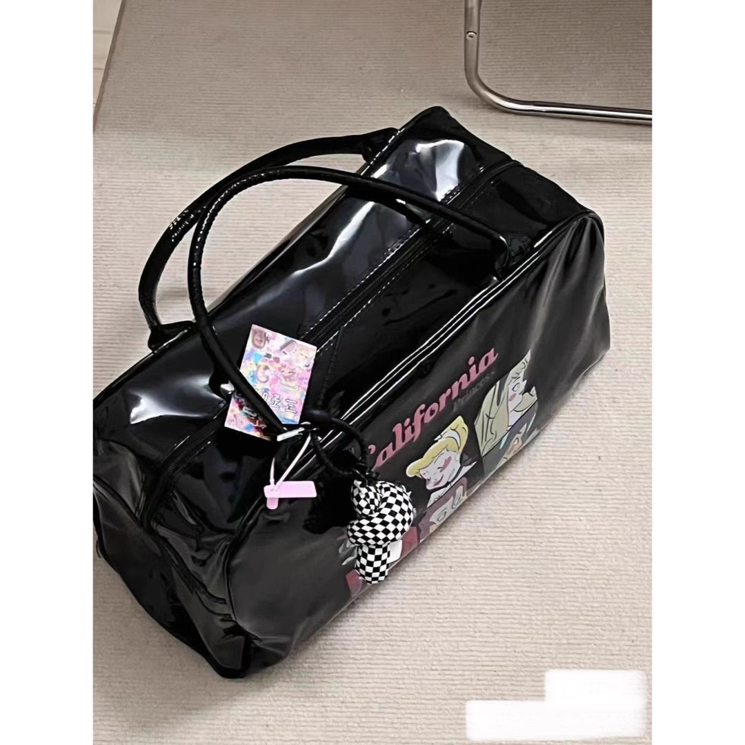 Spicy Girly Print Retro Large Capacity Gym Bag