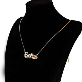 Customized hollow name necklace