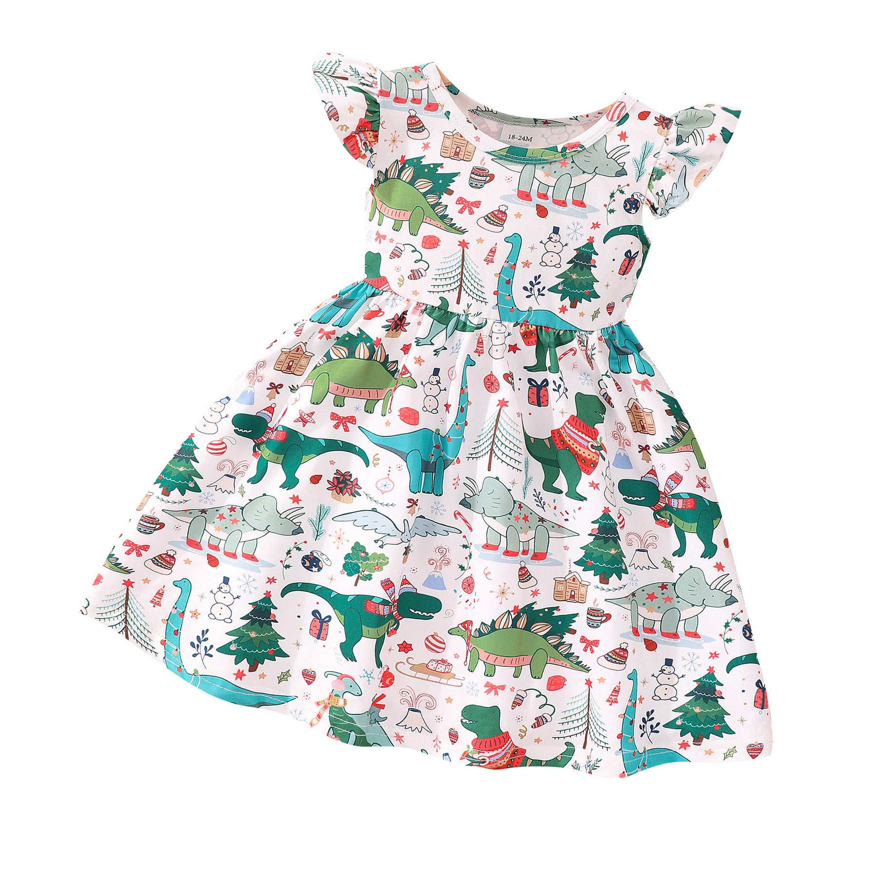 Halloween Christmas children's clothing print dresses