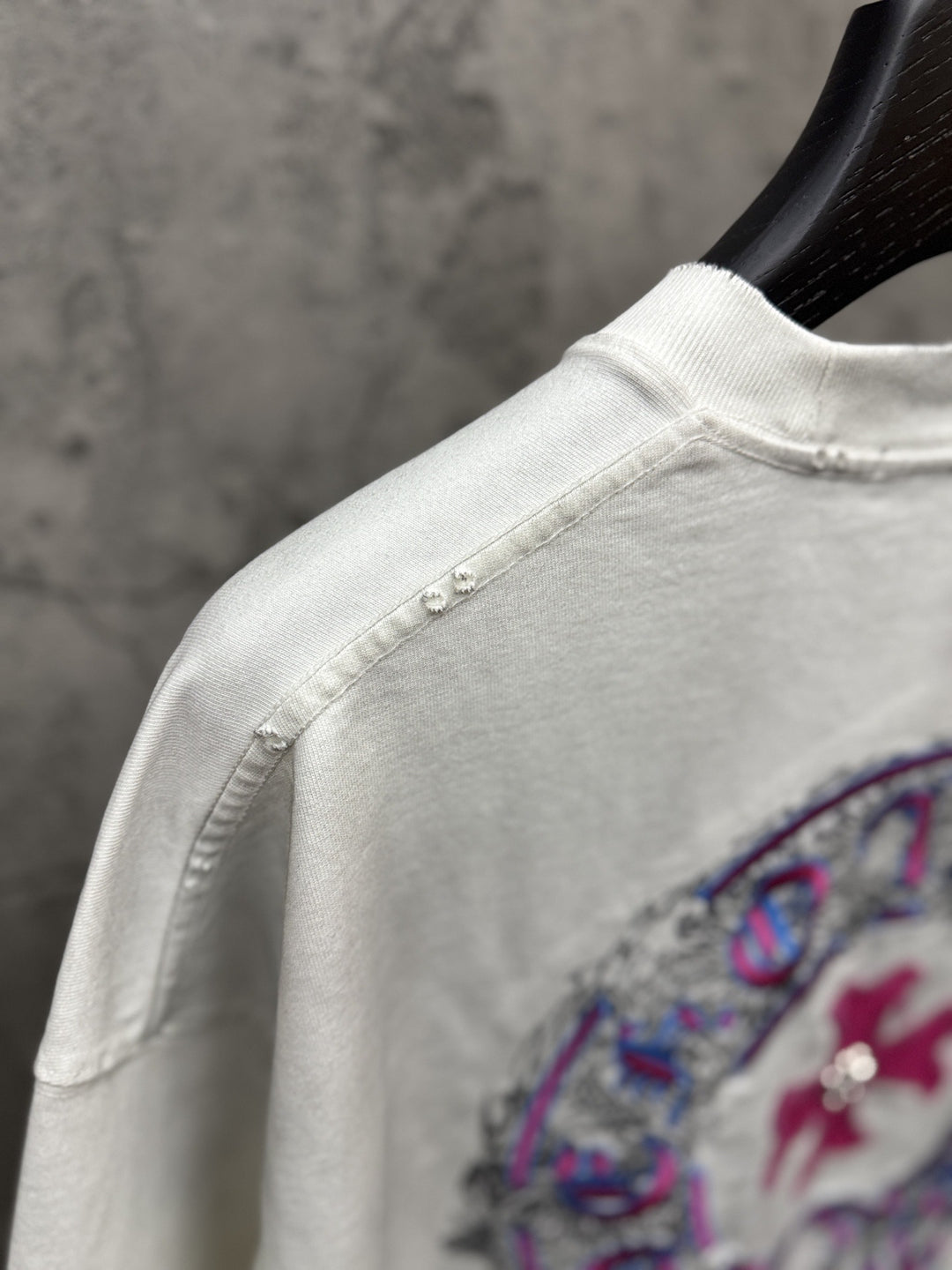 Chrome Hearts Washed Appliqué Embroidered Short-Sleeve T-Shirt