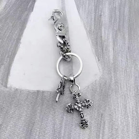 chrome hearts chain waist trouser chain bag chain Key chain chrome hearts dagger