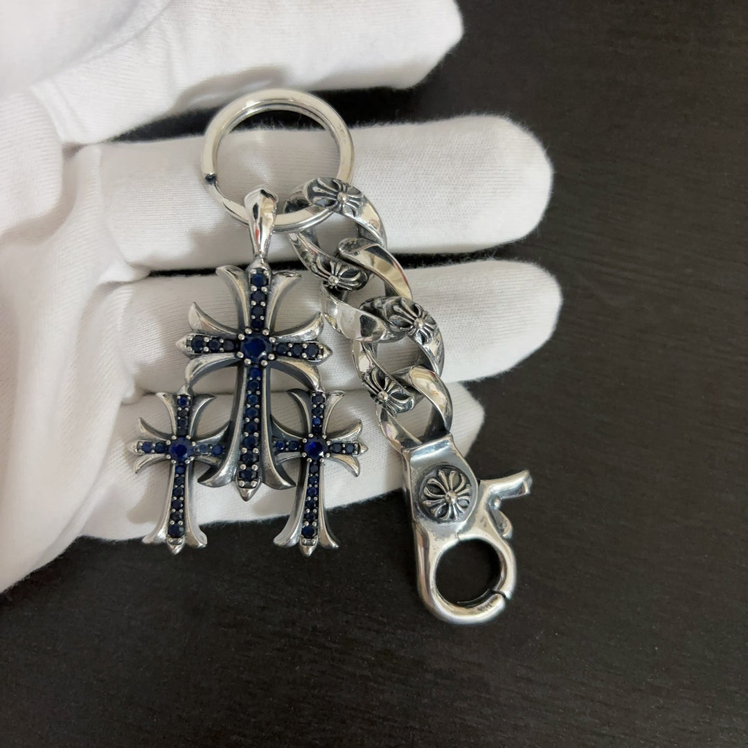 Chrome Hearts Three-in-One Cross Keychain