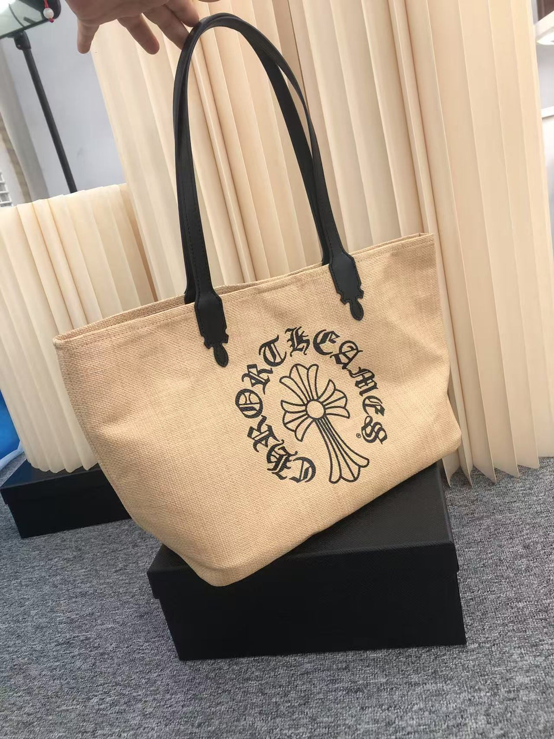 Chrome Hearts woven large capacity shoulder bag