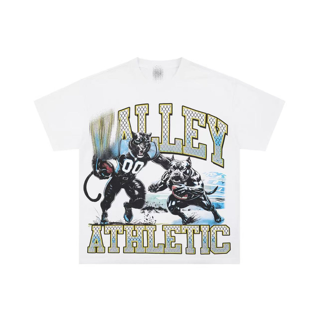 VAL Washed and Distressed Streetwear T-Shirt