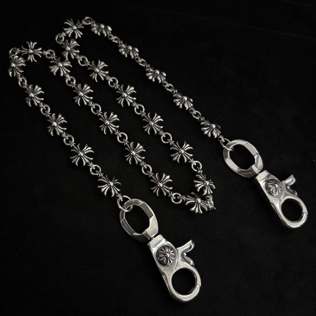 Chrome Hearts double lobster buckle versatile pants chain