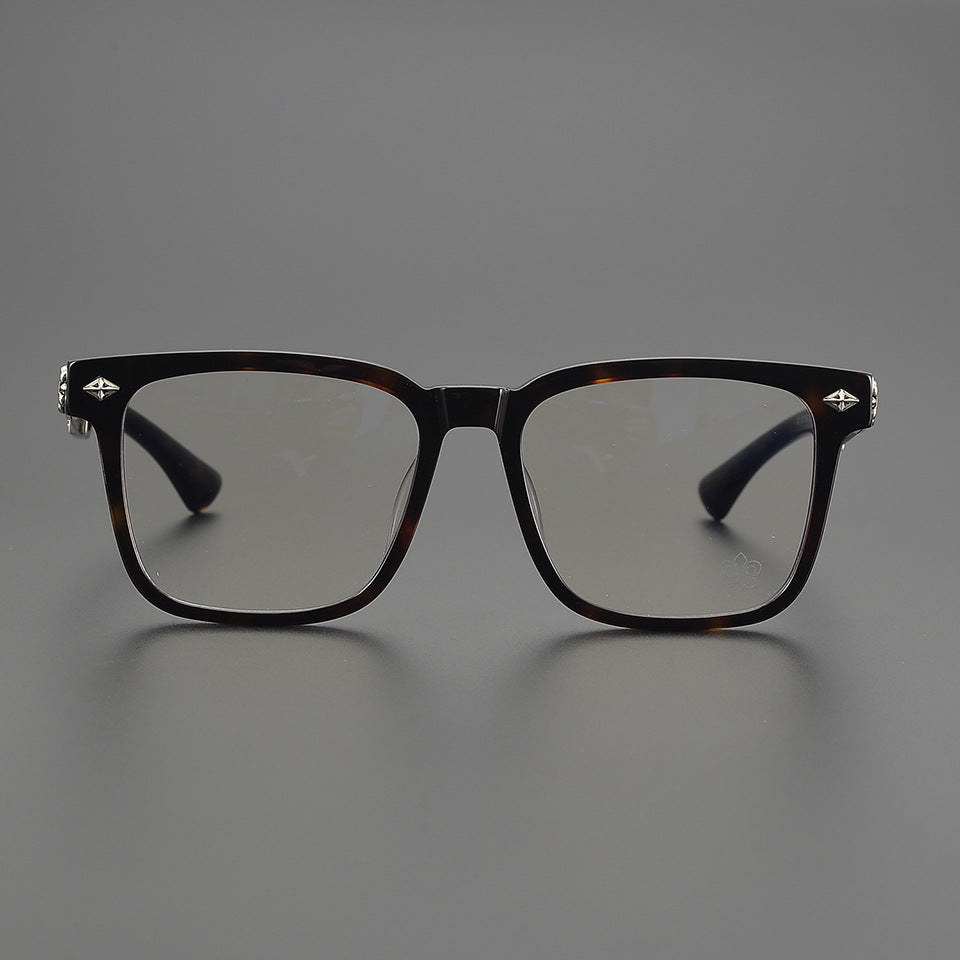 Chrome Hearts Acetate Pure Titanium Square Frame Eyeglasses