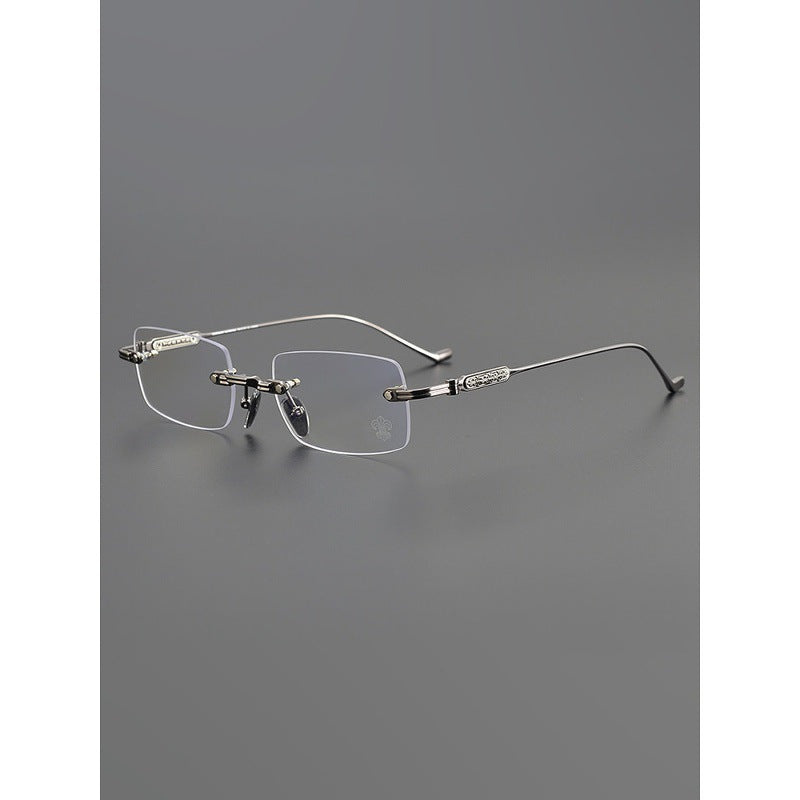 Chrome Hearts Engraved Rimless Frames