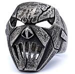 Nordic Stainless Steel Skull Ring Gothic Dark Aesthetic