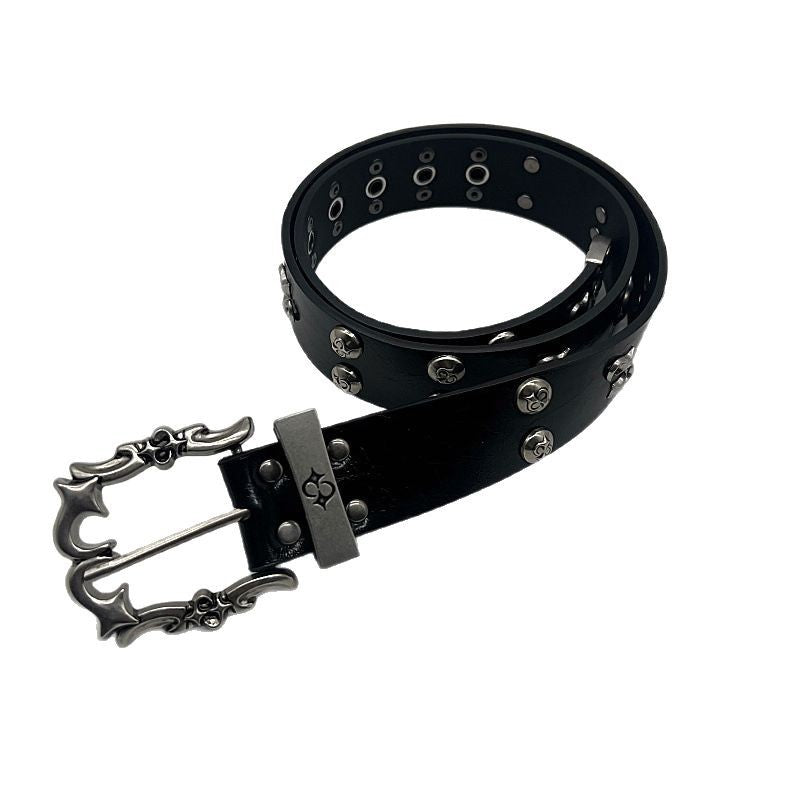 Trendy and stylish pin buckle studded belt