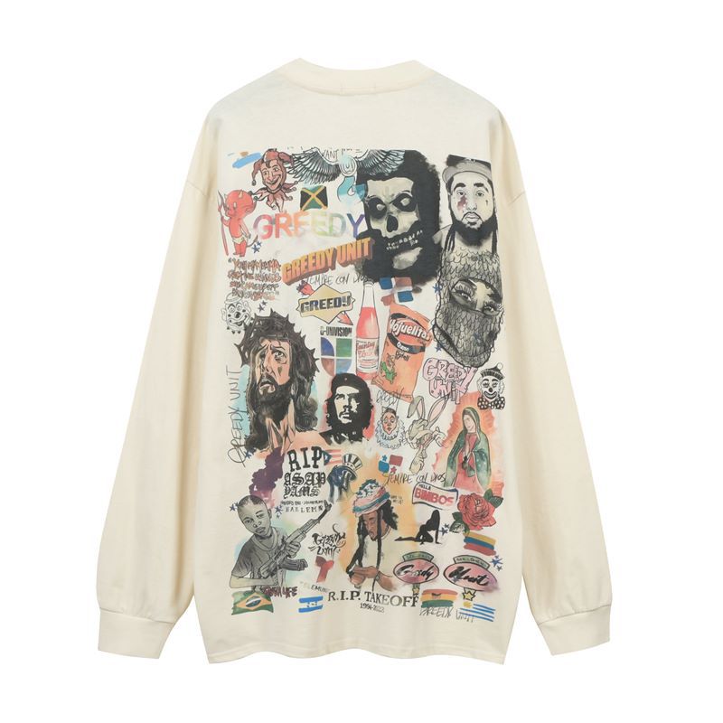 Vintage West Coast Pullover Long-Sleeve Top
