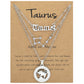 Zodiac Necklace Vintage English Star Image Pendant Three Piece Jewelry Set