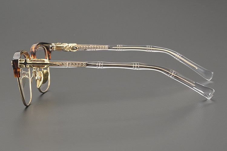Chrome Hearts Hand-Engraved Vintage Browline Eyeglasses